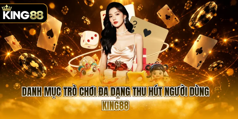 Danh mục trò chơi đa dạng thu hút người dùng KING88