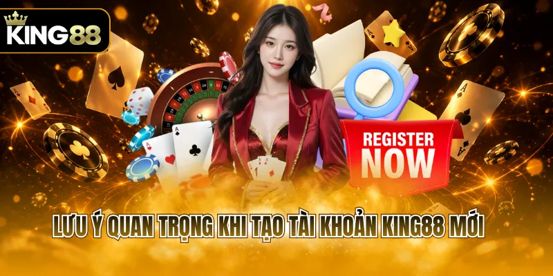 Lưu ý quan trọng khi tạo tài khoản KING88 mới
