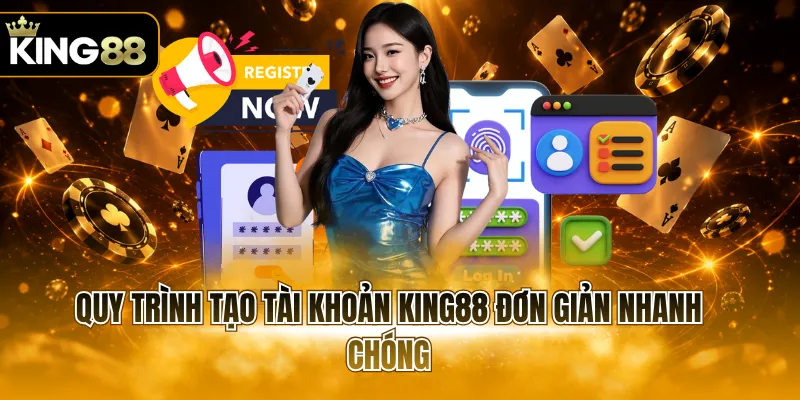 Quy trình tạo tài khoản KING88 đơn giản nhanh chóng