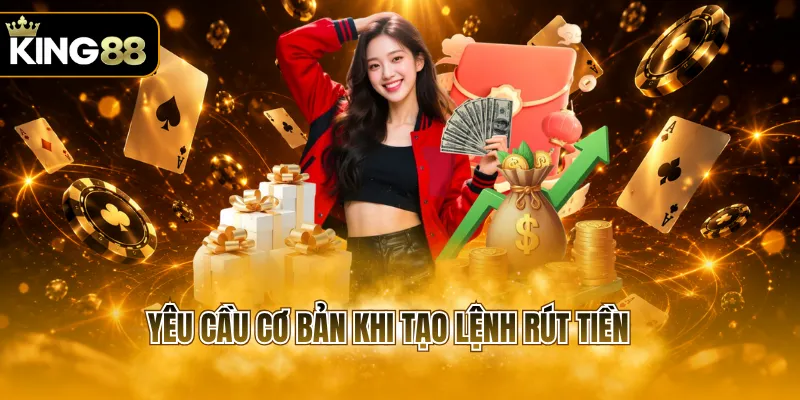 Yêu cầu cơ bản khi tạo lệnh rút tiền